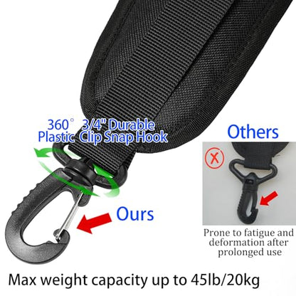 Adjustable Backpack Straps, Backpack Replacement Shoulder Padded Strap with Plastic Clips for Backpack Dry Bag Camping Sprayer Multi-Purpose Use