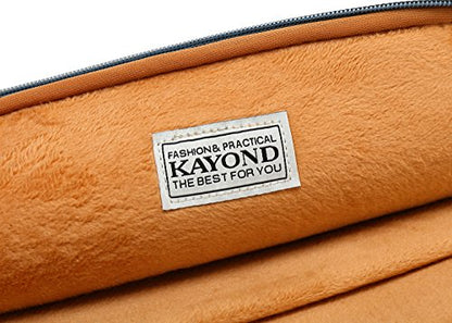 kayond Water-Resistant Canvas 14.1 Inch Laptop Sleeve-Blue Water Hyacinth - color: Blue water hyacinth, size: 14-14.1 inch