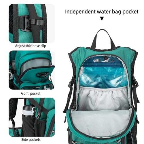 Hydration Backpack, Lightweight Water Backpack for Hiking with 3L Leak Proof Water Bladder, Insulated Hydration Pack Ideal for Hiking and Cycling, 18L