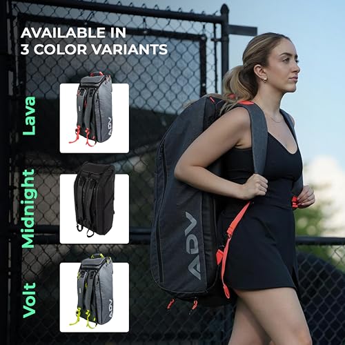 ADV Tennis Pro V3 - Tennis and Pickleball Backpack V2 - Flex Backpack - color: Pro V3 - Volt