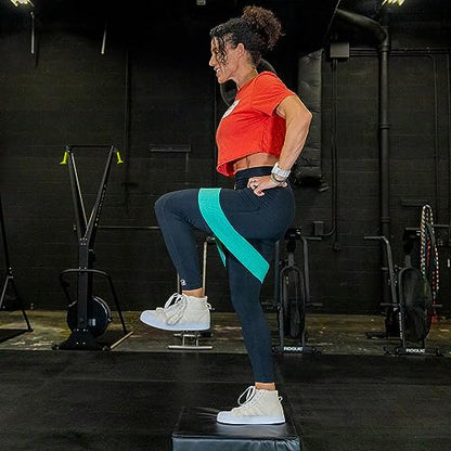 Serious Steel Fitness Hip and Glute Activation Band | Squat & Deadlift Warm-up Band for Hips and Glutes - color: Green (Non-Slip - 13" Light)