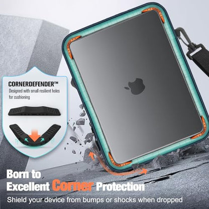 MoKo 15.6 Inch 360° Protective Laptop Sleeve Bag, Fits 2026 MacBook Air 15-inch M5, 15.4" MacBook Pro/Pro Retina, 15" Surface Laptop 5/3,Multifunctional Bag with Shoulder and Headphone Port,Black - color: Black, style: 15.6 Inch