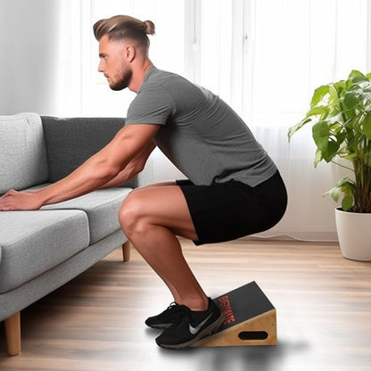 EVERYMATE Heavy-Duty Wooden Slant Boards for Exercise & Calf Stretch – 19.7" Wide Incline Board for Squats, Non-Slip Surface, Fixed 25° Angle for Strength & Flexibility Training, 1200 lbs Capacity - color: Slant Board-1
