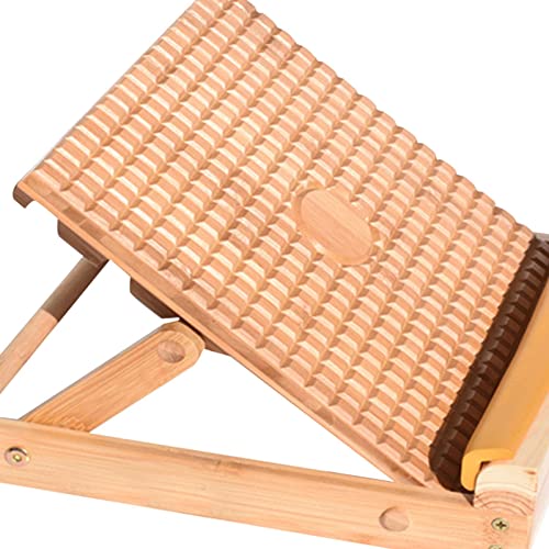kowaku Slant Board Adjustable Bamboo Calf Stretching Wedge Ankle Foot Incline Board Anti Slip Ergonomic Design Suitable for Office Indoor Outdoor Sports