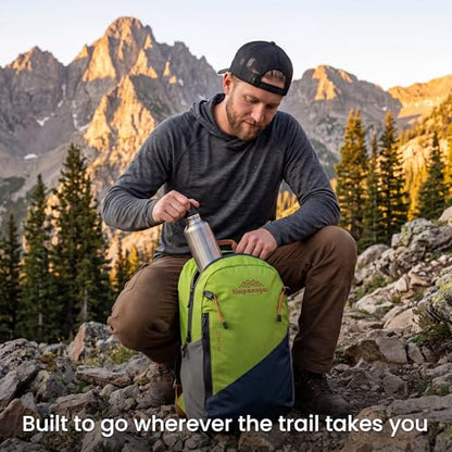 Timpanogos Elevation 22L Hiking Backpack, Lightweight Daypack for Men & Women made with Water-Resistant Ripstop Nylon, Hydration Compatible comes with Ergonomic Straps for Camping and Travel (Moab) - color: Moab