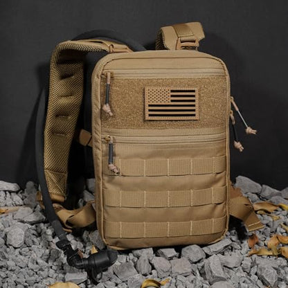 PETAC GEAR Tactical Molle Hydration Pack for 1.5L - Lightweight Water Reservoir Bag for Molle Vest Backpack, for Hiking, Hunting - style: Cb No Bladder