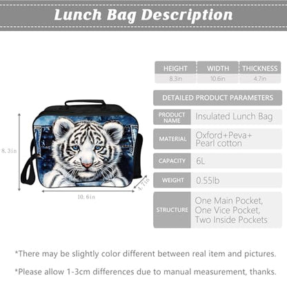 Kids Backpack School Bookbag 16inch Schoolbag With Lunch Box Bag And Pencil Case Set For Boys Girls - color: Tiger