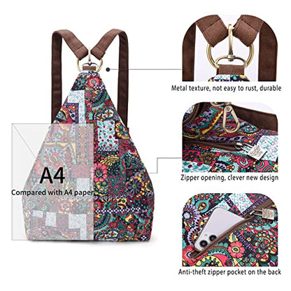 Black Butterfly Premium Backpack for Women, Bohemia Style Fashion Casual Daypack Backpack, Small Backpack Purse (05-brown) - color: 05-brown