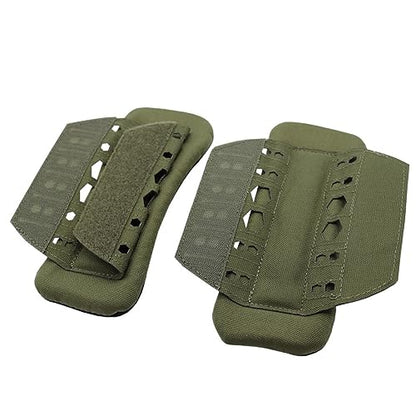 2 Pcs Tactical Vest Shoulder Strap Pads Backpack Breathable Mesh Cushion Pad - color: Khaki