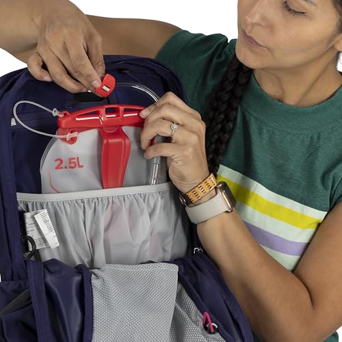 Osprey Tempest 11L Women's Lightweight Hiking Backpack - Small Daypack for Travel & Camping, Deep Fig/Hotspot Pink - color: Deep Fig/Hotspot Pink, size: 11L - Standard Fit