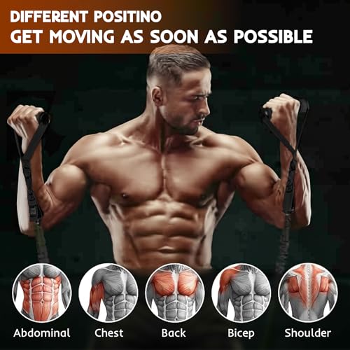 Resistance Bands Set for Pull Up Bar, Exercise Bands with Handles, Home Gym Workout Equipment, Pilates Fitness Resistance Bands, Lifting Straps for Pull Ups, Doorway Pull Up Bar Accessory