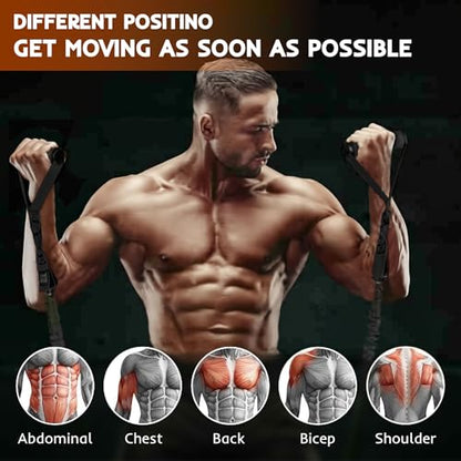 Resistance Bands Set for Pull Up Bar, Exercise Bands with Handles, Home Gym Workout Equipment, Pilates Fitness Resistance Bands, Lifting Straps for Pull Ups, Doorway Pull Up Bar Accessory