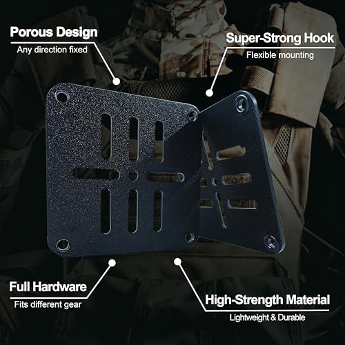 DEERCO Molle Hook and Loop Panel Insert-Tactical Bag Organizer Insert for Kydex Holster,Mag Carrier,Knife sheaths,Flashlight,Tourniquet and More - size: Small