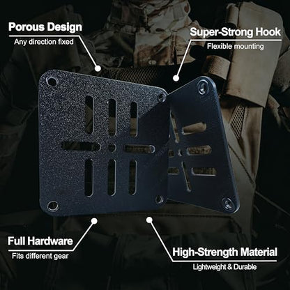 DEERCO Molle Hook and Loop Panel Insert-Tactical Bag Organizer Insert for Kydex Holster,Mag Carrier,Knife sheaths,Flashlight,Tourniquet and More - size: Small