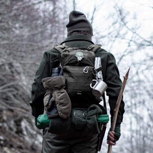 Mardingtop Military Tactical Backpack 25L Molle Hiking Backpack for Backpacking,Cycling and Biking - color: Black