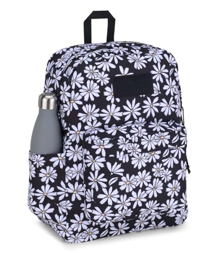 JanSport Superbreak Backpack - Durable, Lightweight Premium Backpack, Punk Pansies Black - color: Punk Pansies Black