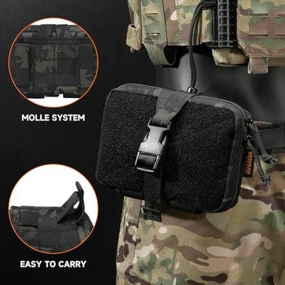 EXCELLENT ELITE SPANKER Tactical Molle Rip Away Ifak Pouch Utility First Aid Pouch Medical EMT Bag - color: Multicam Black