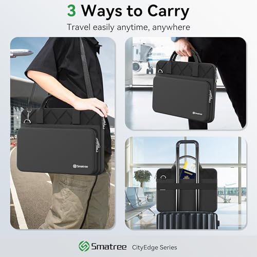 Smatree CityEdge 15.6-16 inch Laptop Sleeve for Samsung Galaxy Book5/4/3 Pro 360, Galaxy Book5/4/3 Pro, GalaxyBook4/3 Ultra, GalaxyBook4/3，Case with Accessory Pocket,Patented Super-Corner Design(CE04) - size: for 15.6-16 inch (CE04)