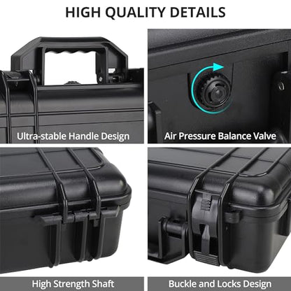Professional Mini 4 Pro Hard Case, Waterproof Travel Carrying Case Bag for DJI Mini 4/3 Pro, with RC-N2/RC 2 Remote & Accessories - color: Mini 3/4 Pro Hard Case