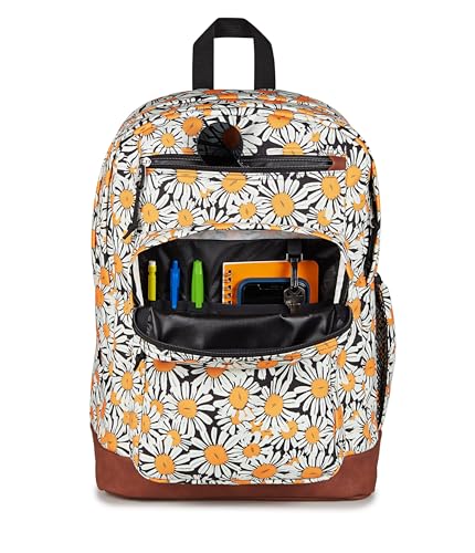JanSport Cool Backpack with 15-inch Laptop Sleeve, Large Computer Bag Rucksack with 2 Compartments, Ergonomic Straps, Daisy Dreamscape - color: Daisy Dreamscape