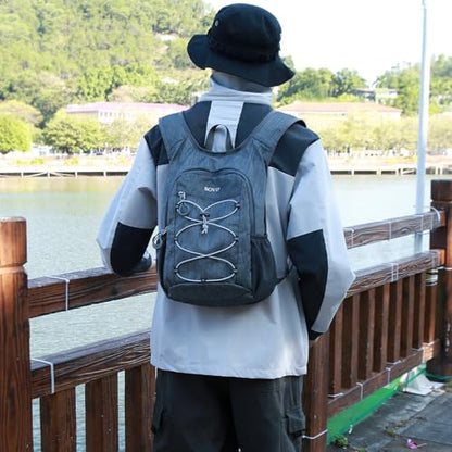 BOVIP 20L Hiking Backpack Lightweight Packable Hiking Daypack Small Travel Outdoor Foldable Shoulder Bag Gray - color: Gray 1