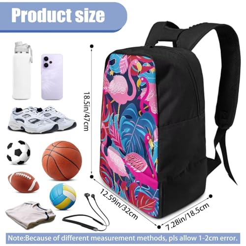 Basketball Backpack With Separate Ball Compartment And Shoes Fit Basketball Volleyball Football - color: Flamingo