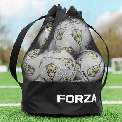 FORZA Mesh Ball Backpack | Carry & Store up to 12 Size 5 Soccer Balls with Ease - Ideal for Coaches, PE Teachers, and Players