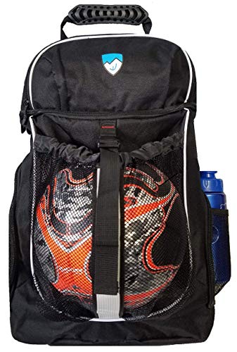 Hard Work Sports Basketball Backpack with Ball Compartment Spacious Shoe Storage for Basketball, Large Sports Bag for Boys Youth