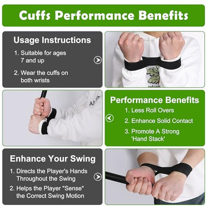 codree Baseball Swing Trainer Bands- Elastic Baseball Softball Hitting Resistance Bands- Baseball Batting Training Aids Equipments for Athletes Improve Batting, Arm Strength - color: 1 Set
