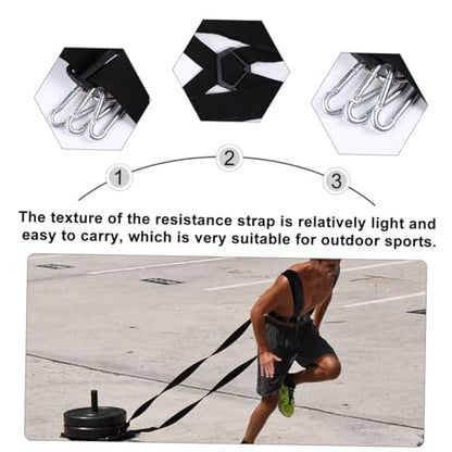 Generic Resistance Sled Pull Strap Multi-functional Load-bearing Harness for Full Body Exercise Lightweight and Design for Outdoor Sports and Training