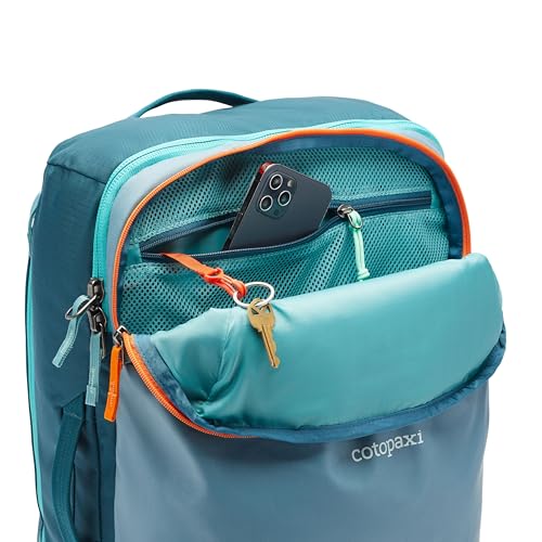 Cotopaxi Allpa 35L Travel Pack, Blue Spruce and Abyss - color: Blue Spruce/Abyss