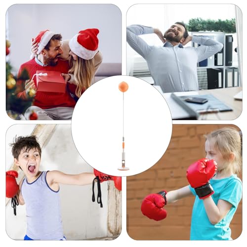 Punching Bag with Stand - Reflex Punching Bag - Freestanding Punching Ball | Speed Bag with Stand | Boxing Gear Trainer Punching Ball | Hand-Eye Coordination Workout Kit | Boxing Bag for Teen Adult - size: 135cm