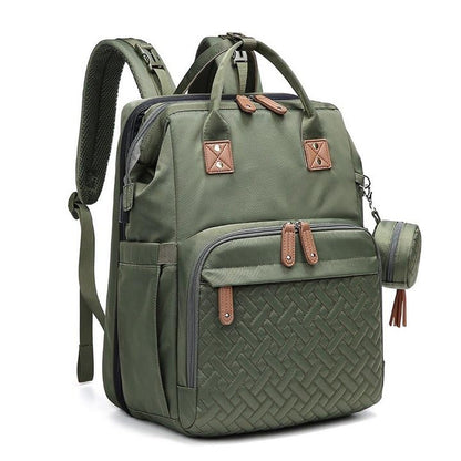 JOLLITO Diaper Bag Backpack with Changing Station Large Capacity Multifunction Baby Bags for Boy Girl Travel For Moms Dads Baby Registry Search Essentials Shower Gifts - color: Green