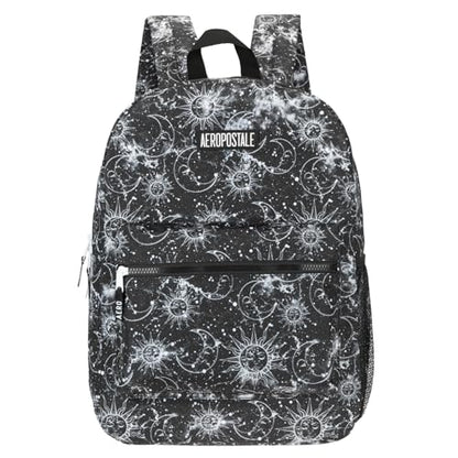 AEROPOSTALE Fieldtrip Unisex Backpack - AE Mens and Womens Bag for Everyday Use - Celestial Sky - color: Black Astro