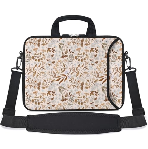 RICHEN 17 inch Laptop Shoulder Bag Carrying Case with Handle Fits 15.6/16/17/17.3/17.4 inch Laptop Notebook (Sicilian Flowers, 16-17.3 inch) - color: Sicilian Flowers