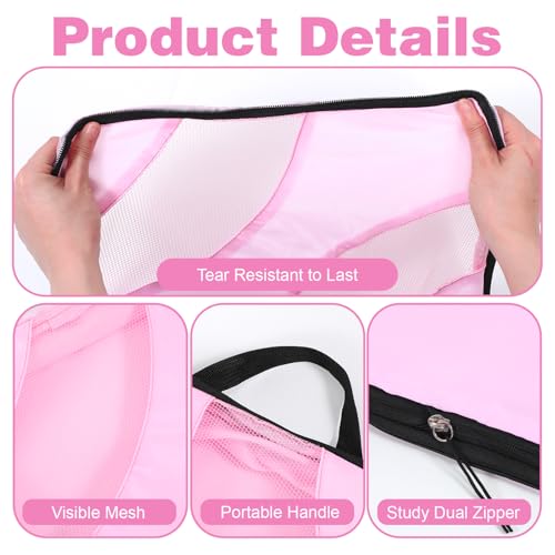 6 Pcs Set ompression Packing Cubes, Expandable Large Packing Cubes for Suitcases and Backpack, Compression Suitcase Organizers with Shoe Bag for Travel