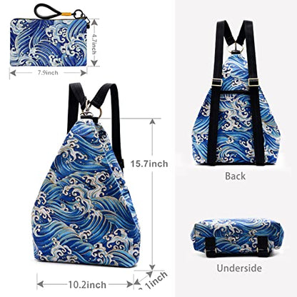 Black Butterfly Premium Backpack for Women, Bohemia Style Fashion Casual Daypack Backpack, Small Backpack Purse (13-blue Plus) - color: 13-blue Plus