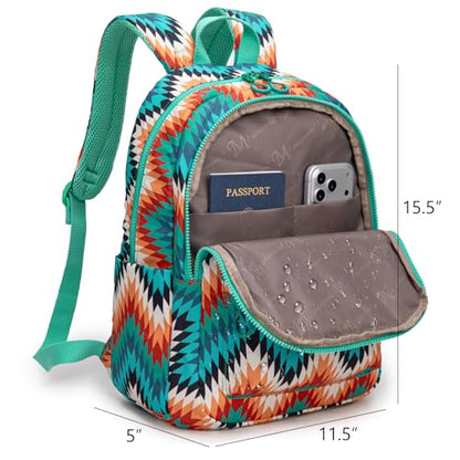 Montana West Backpack Purse for Women Western Aztec Backpack Purse Lightweight Casual Daypack for Travel - color: Turquoise
