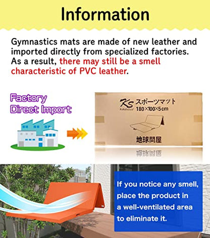 KaRaDaStyle Gymnastics Mat Folding Stretch Mats 71"x39"x2" Exercise Muscle Training Children Play Horizontal Bar Mat Yoga Sports Soundproof Home Use - color: Black/4-fold