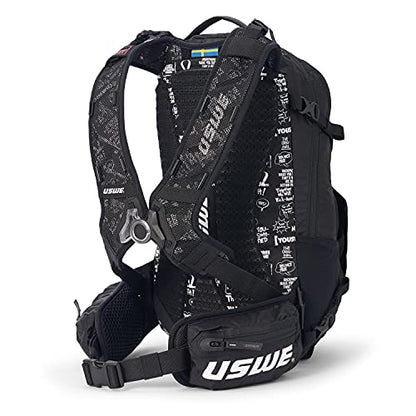 USWE Shred 25L Backpack, a High End Daypack for MTB, E-MTB, Mountain Bike, Black - style: 25l Black
