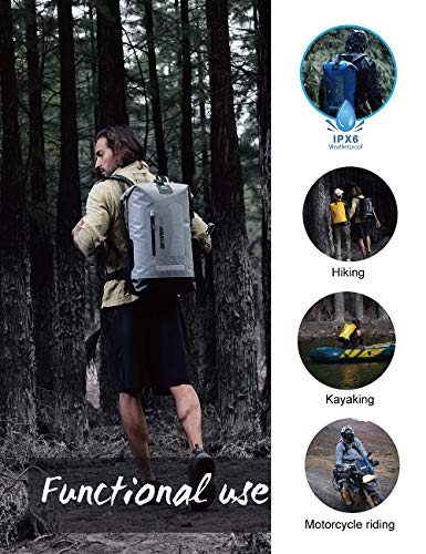IDRYBAG Waterproof Backpack for Men 20L/30L/40L, Floating Dry Bag Kayak, Dry Backpack Hiking