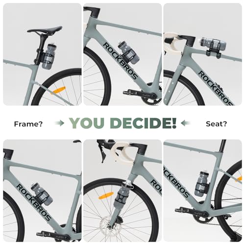 ROCKBROS Magnetic Strap Water Bottle Holder with Quick-Release Button for Road Bikes, Mountain Bikes, Scooters, Backpacks, and Folding Bikes - size: Solid Strap Design