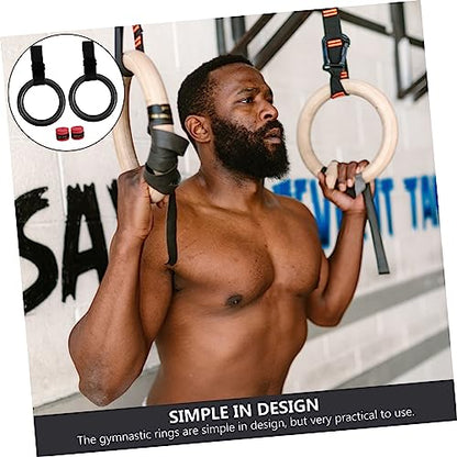 balacoo Portable Workout Ring Set Gymnastics Ring Home Gym Equipment Random Color
