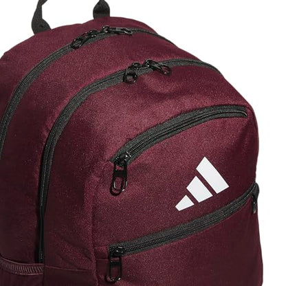 adidas Striker 3 Team Sports Backpack – Daypack for Sports Gym Travel, 36L, Maroon, OSFA - color: Maroon