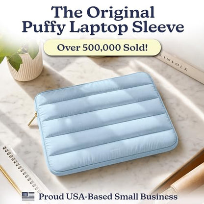 Vandel The Original Puffy Laptop Sleeve Case, 13-14 inch Laptop Sleeve Bag Case 13.3 Inch, Compatible with MacBook Air 13, Pro 14/13 iPad Pro 12.9, HP Dell ASUS, Computer Bag Cover - color: b. Blue, size: 13-14 Inch