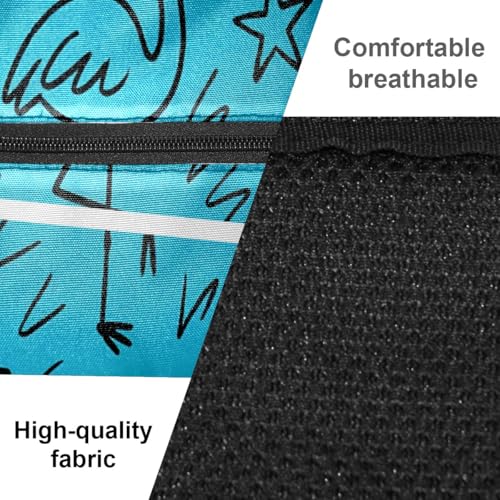 Pickleball Bag for Women & Men – Lightweight Sports Backpack with Paddle Compartments, Dual Carry Modes, Detachable Zippered Strap, Brown Leopard, Great Gift Option for Players - color: Blue Flamingos Vacay