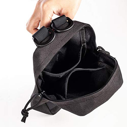 Upgraded Sports Water Bottles Pouch Bag, Tactical Drawstring Molle Water Bottle Holder Tactical Pouches, Travel Mesh Water Bottle Bag Tactical Hydration Carrier - color: 2 Molle Pouch