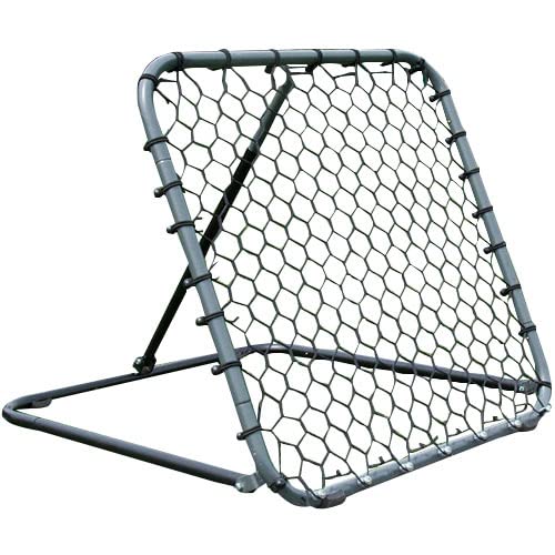 QuickPlay Pro Soccer Rebounder Net (2 Sizes) - Ball Rebounder Soccer Net, Heavy Duty, Adjustable Angle, with Galvanized Steel Frame & Rubber Feet, Soccer Training Equipment for Grass, Turf & Indoors - style: 3x3'