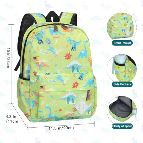 Kids Backpack for Girls Boys - Toddler Preschool Backpack School Bag Cute Kindergarten Backpack, Green - color: Green