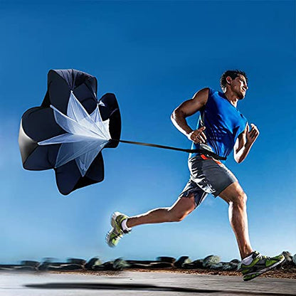 Agility Ladder Speed Agility Training Set, Include 3m Adjustable Agility Ladder/1 Resistance Parachute, for Sprint Running Football Training